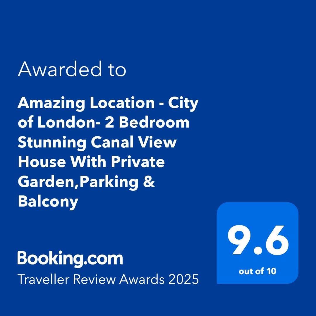 Amazing Location - City Of London- 2 Bedroom Stunning Canal View House With Private Garden,Parking & Balcony Kültér fotó